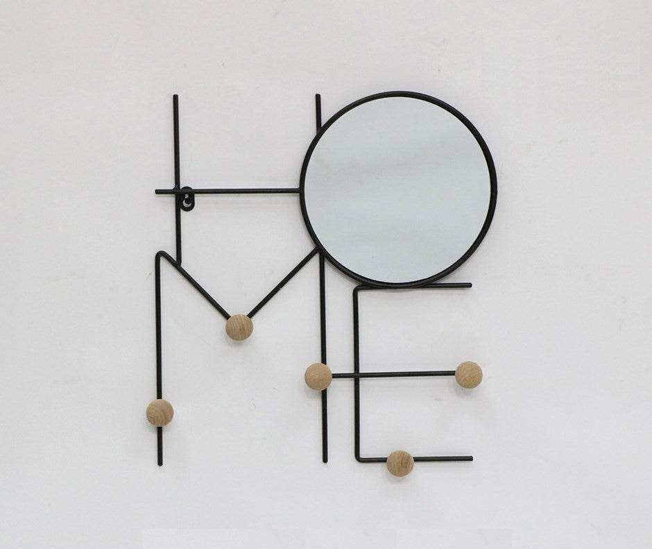 "Home" Wall Decor with Mirror