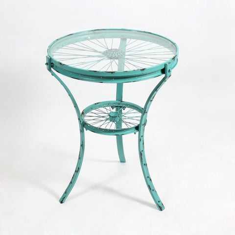 Turquoise Wheel Table