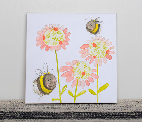 Busy Bumble Bee Canvas
