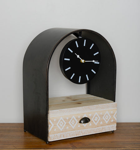 Boho Clock with Drawer