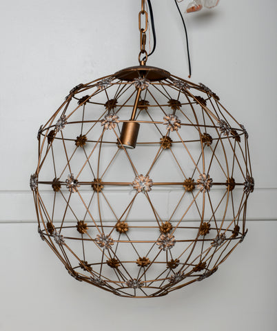Copper Wire Globe Light