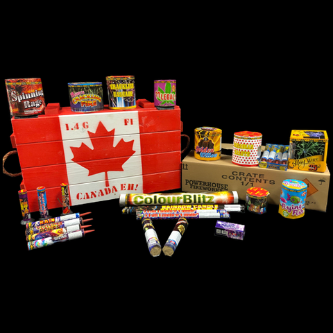 Canadian Flag Crate